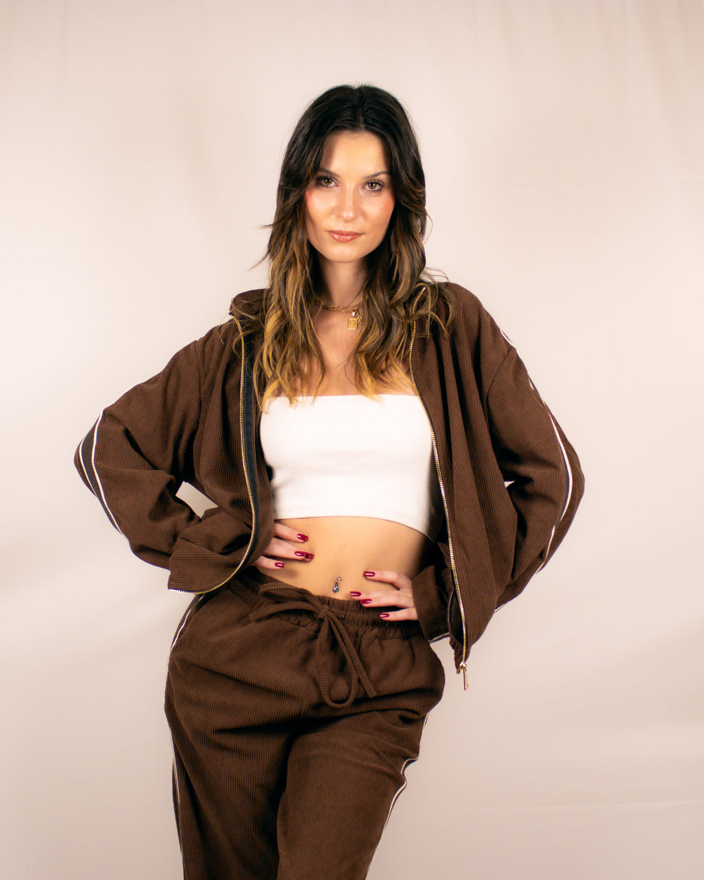 Fato de treino riscas