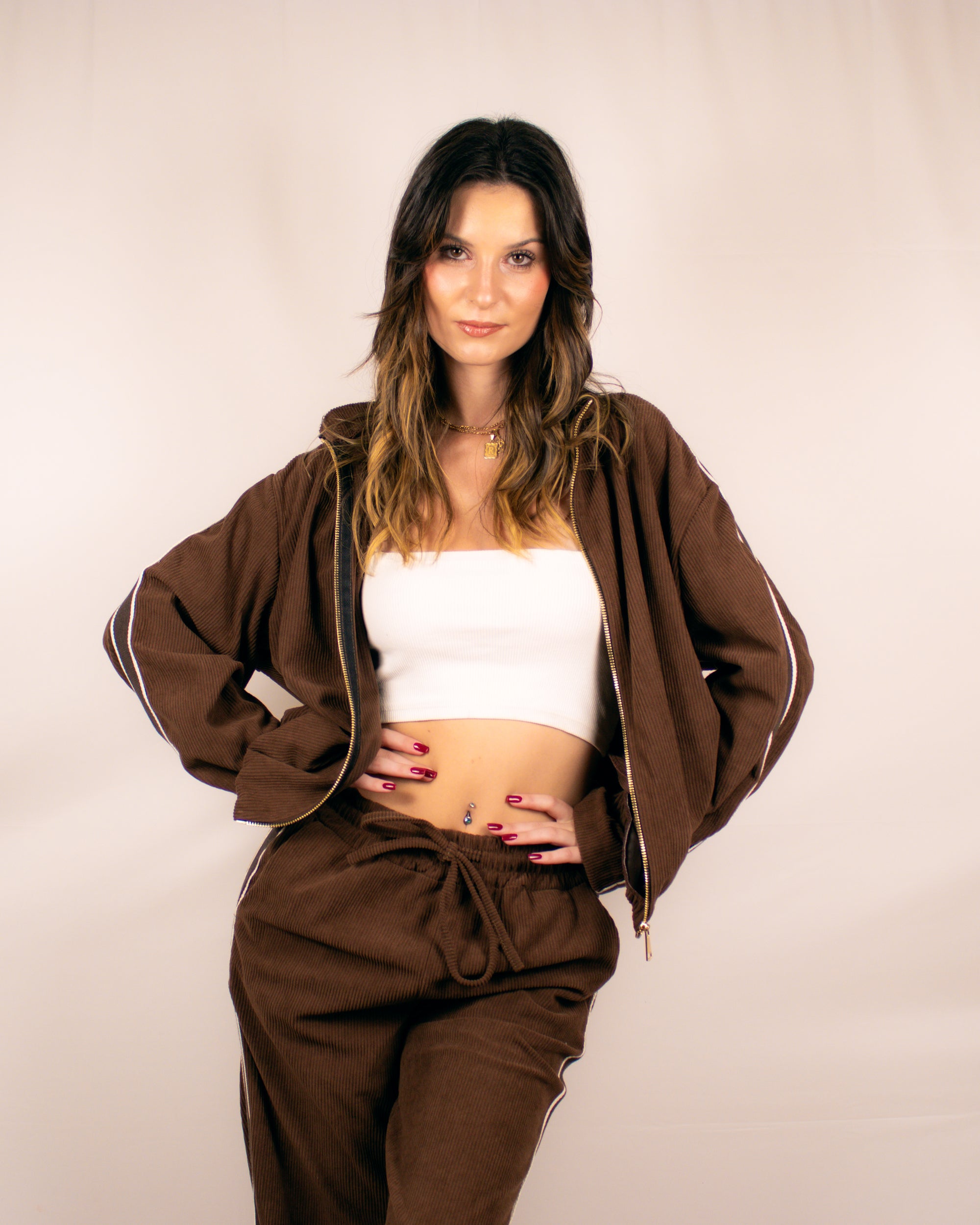 Fato de treino riscas