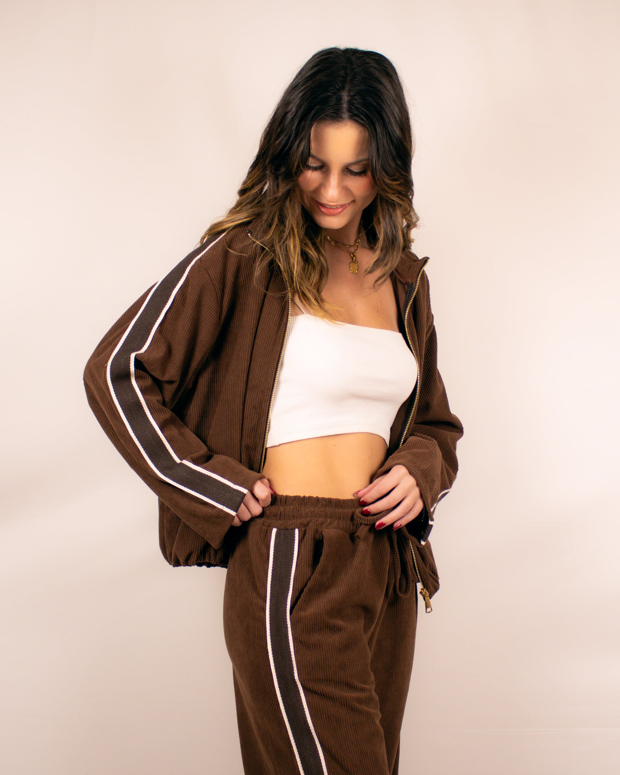 Fato de treino riscas